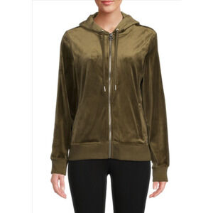 Calvin Klein Women's Olive Green Full Zip up Jacket Size XL
